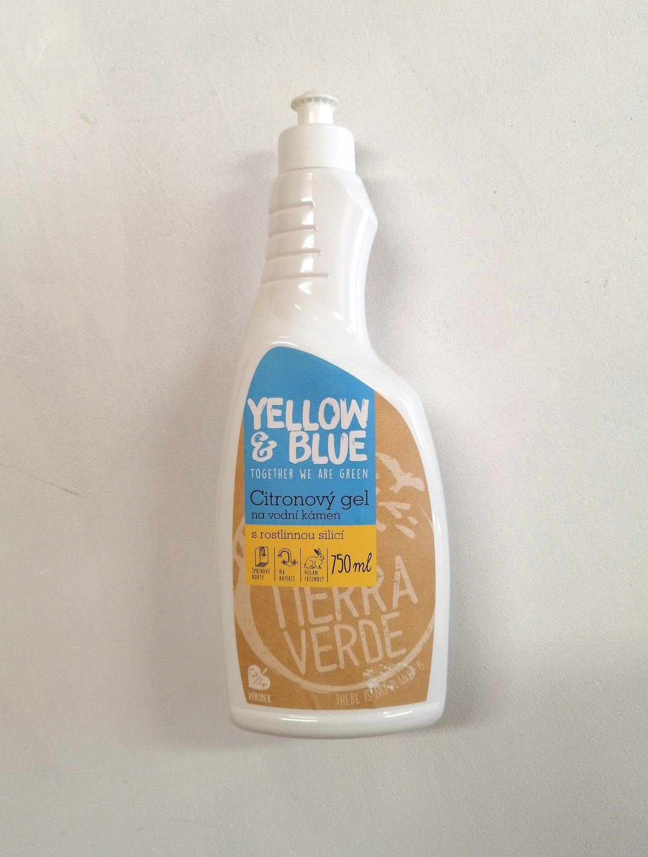 Citronový gel na vodní kámen Yellow&Blue