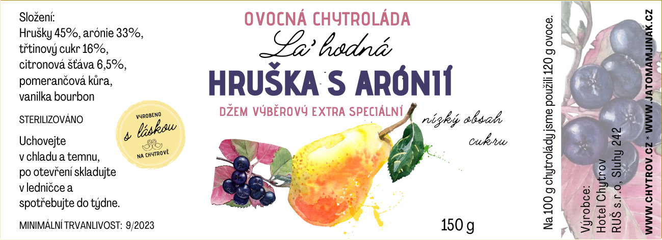 La´hodná Chytroláda Hruška s arónií, nízký obsah cukru