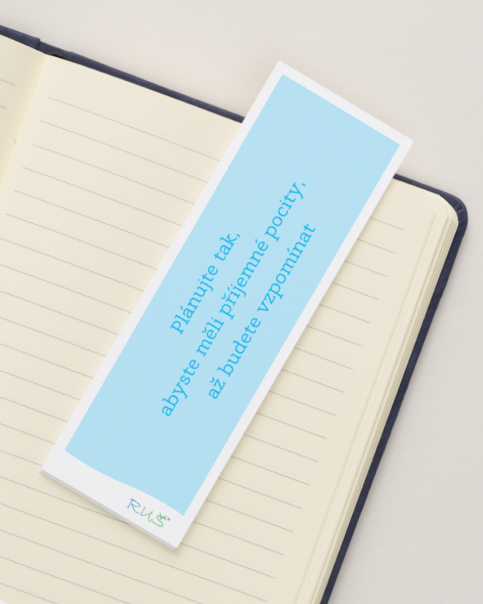 Záložka do knihy - modrá