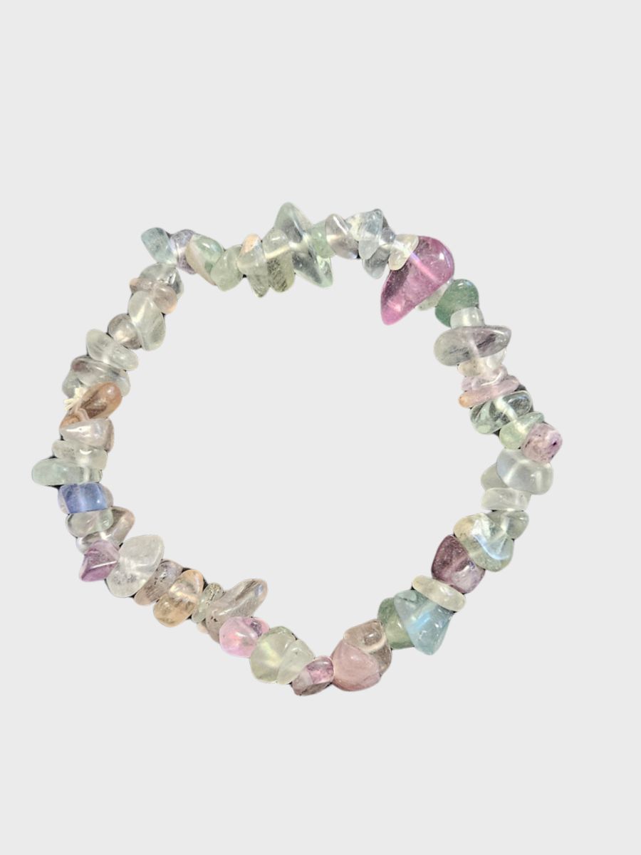 Náramek minerální sekaný – fluorit