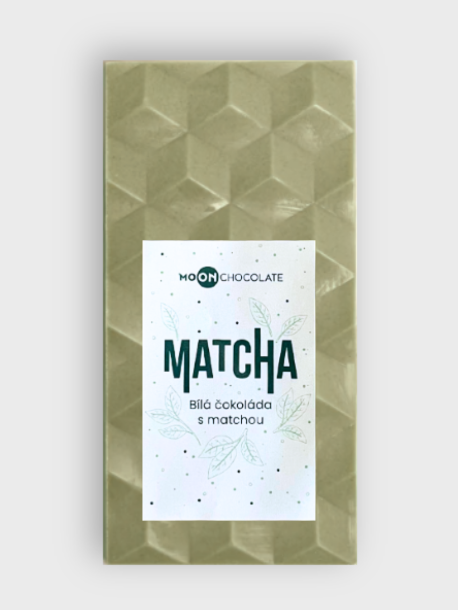 MATCHA - bílá čokoláda s Matchou a 44% obsahem kakaového másla