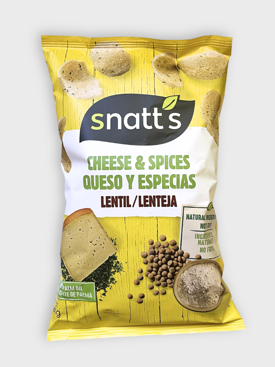 Snatt's Lentil - Čočkové chipsy se sýrem a bylinkami