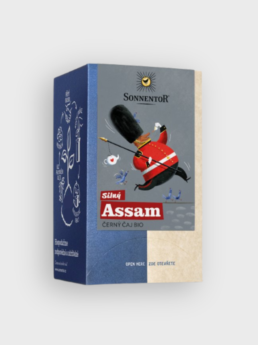 Silný černý čaj Assam Sonnentor