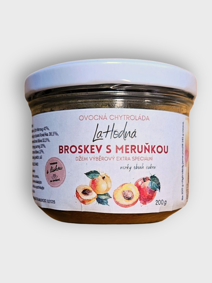 LaHodná ovocná Chytroláda Broskev s meruňkou, nízký obsah cukru 10%