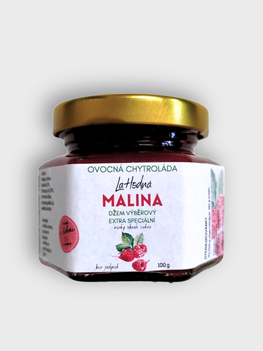 LaHodná ovocná Chytroláda Malina, nízký obsah cukru 6,8%