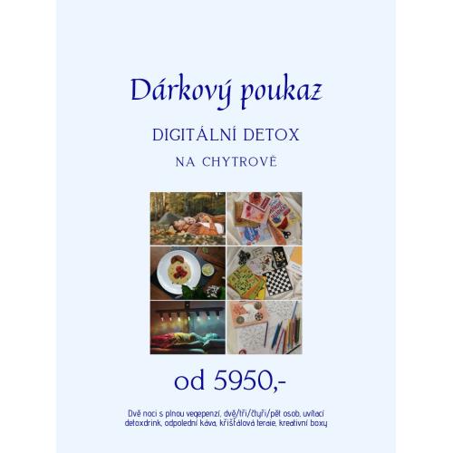 POUKAZ – DIGITÁLNÍ DETOX dvoudenní pobyt na Chytrově