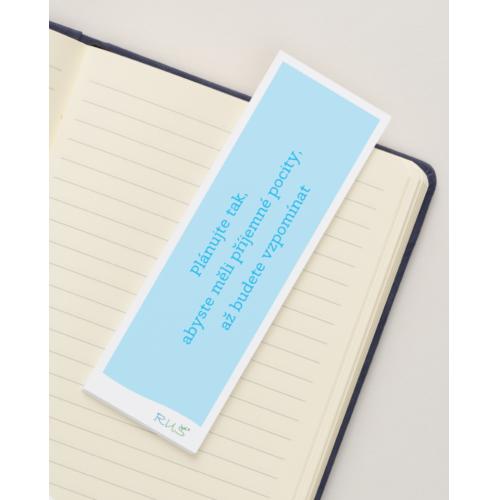 Záložka do knihy - modrá