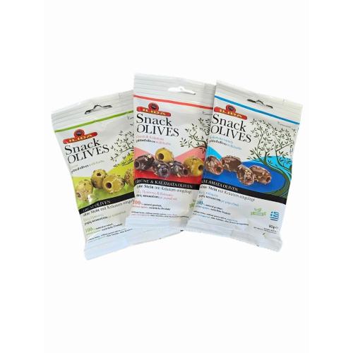 Marinované řecké olivy bez pecek – výhodný set