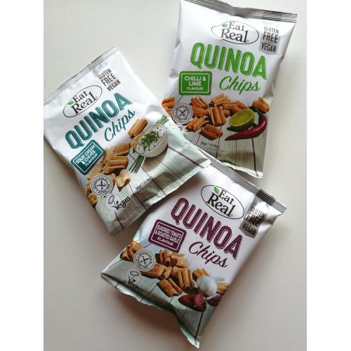 Quinoa chips Eat Real, 3 příchutě