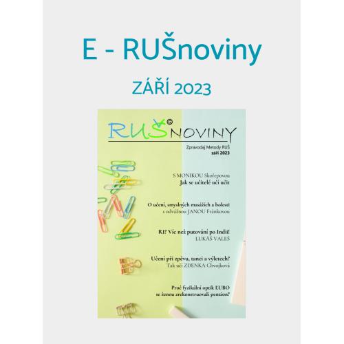 E-RUŠnoviny v pdf září 2023