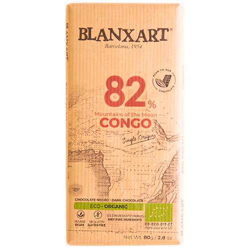 Organická hořká čokoláda Blanxart 82% Congo